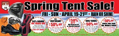 Get the details on our Spring Tent Sale!